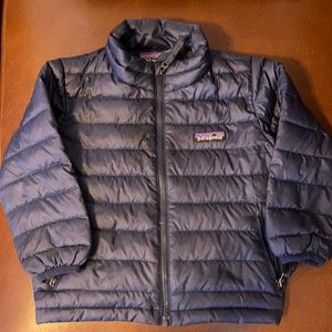 Patagonia Baby Down Sweater Jacket - Navy Blue - 2T
